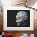 Siberian Amazonite Star Faery -  Fine Art Print and Passepartout Paper Frame