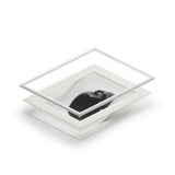 Black Quartz Skull  -  Fine Art Print and Passepartout Paper Frame