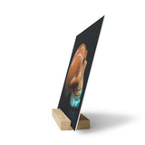 Sedona Jasper Skull - Print with Wooden Stand