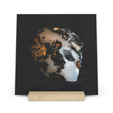 Geode Alien - Print with Wooden Stand