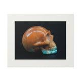 Sedona Jasper Skull  -  Fine Art Print and Passepartout Paper Frame