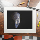 Blue Jasper Elfin -  Fine Art Print and Passepartout Paper Frame