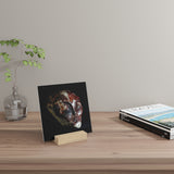 Crazy Lace Being - Print with Wooden Stans