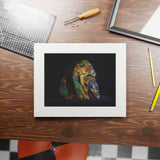 Ammolite Being -  Fine Art Print and Passepartout Paper Frame
