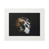 Geode Alien  -  Fine Art Print and Passepartout Paper Frame