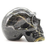 Black Marble Human Skull