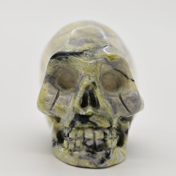 Green Marble Human Skull