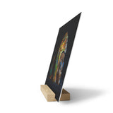 Ammonite Being - Print with Wooden Stand