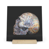 Dendritic Mirror - Print with Wooden Stand