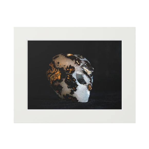 Geode Alien  -  Fine Art Print and Passepartout Paper Frame
