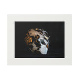 Geode Alien  -  Fine Art Print and Passepartout Paper Frame