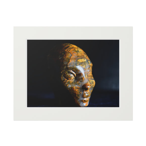 Tiger Eye Star Faery -  Fine Art Print and Passepartout Paper Frame