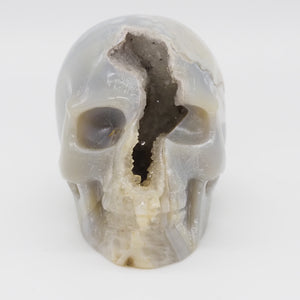Agate Geode Skull (AG74)