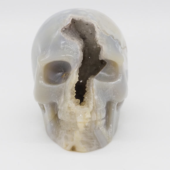 Agate Geode Skull (AG74)