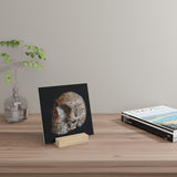 Whale Bone Skull - Print with Wooden Stand
