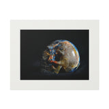 Pietersite Skull - Fine Art Print and Passepartout Paper Frame