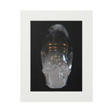 Elongated  Skull   -  Fine Art Print and Passepartout Paper Frame