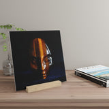 Yellow Tiger Eye Faery - Print with Wooden Stand