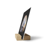 Dendritic Mirror - Print with Wooden Stand