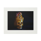 Mookaite Skull  -  Fine Art Print and Passepartout Paper Frame