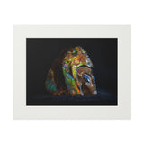 Ammolite Being -  Fine Art Print and Passepartout Paper Frame