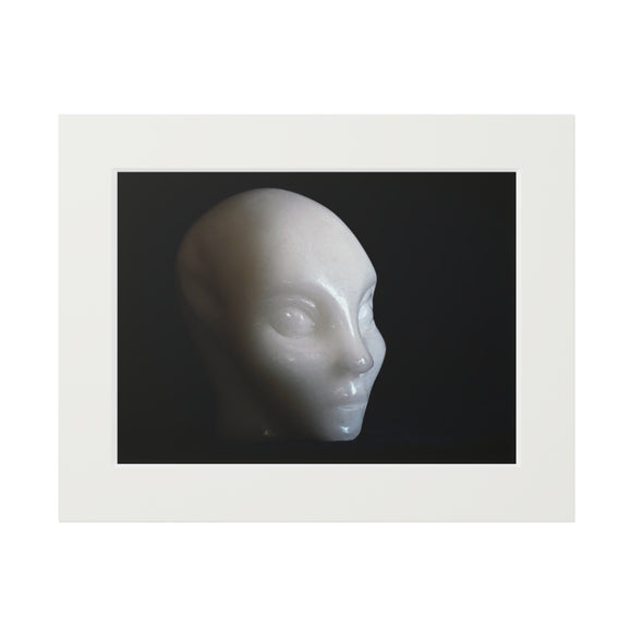 White Jade , Star Faery   -  Fine Art Print and Passepartout Paper Frame