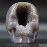 Agate Geode Skull (Ag62)