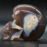 Agate Geode Human Skull (Ag61)