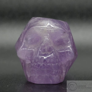 Elongated Amethyst Human Skull (EAm15)