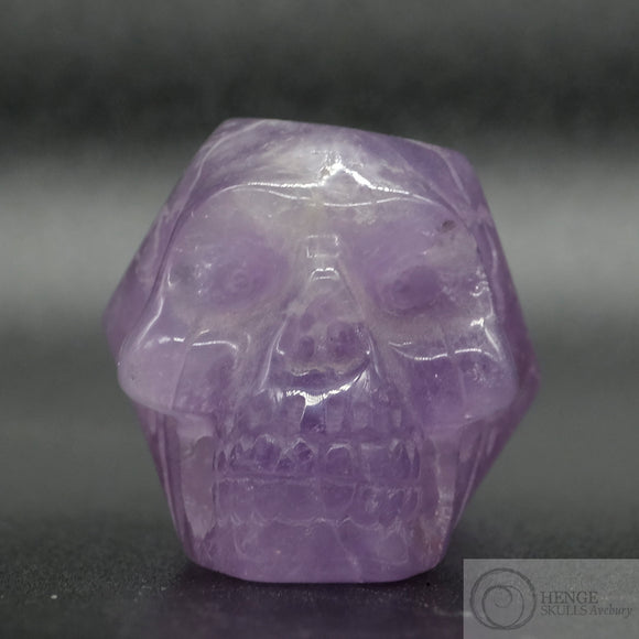 Elongated Amethyst Human Skull (EAm15)