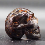 Blue Amber Human Skull (BAm03)