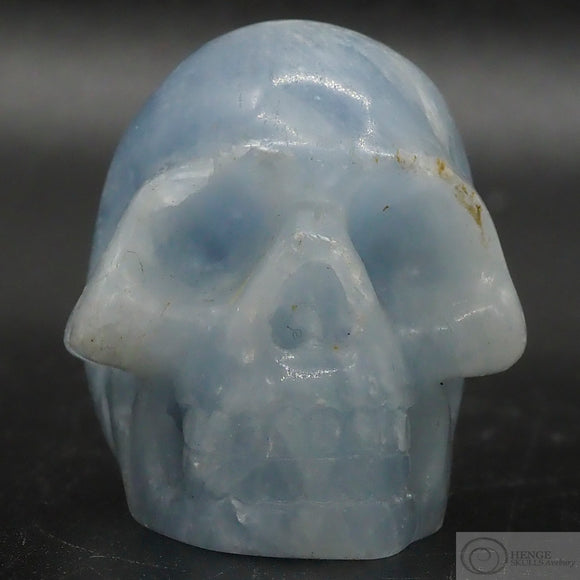 Blue Calcite Human Skull