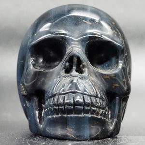 Blue Tiger Eye Human Skull (BTE11)