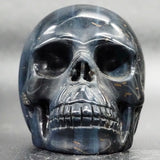 Blue Tiger Eye Human Skull (BTE11)