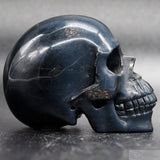 Blue Tiger Eye Human Skull (BTE11)