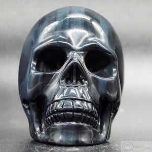 Blue Tiger Eye Human Skull (BTE10)