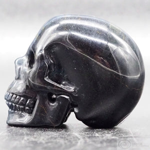 Blue Tiger Eye Human Skull (BTE08)