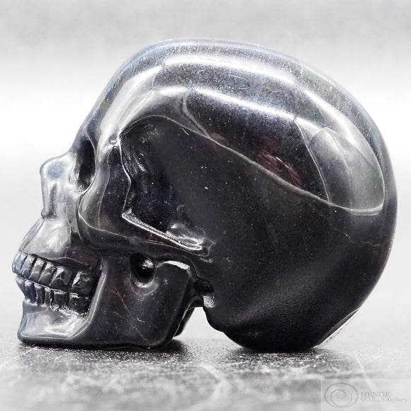 Blue Tiger Eye Human Skull (BTE08)
