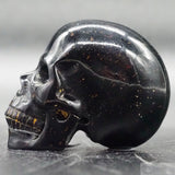 Blue Tiger Eye Human Skull (BTE16)