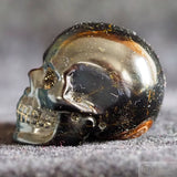 Blue Tiger Eye Human Skull (BTE06)