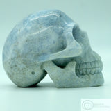 Blue Calcite Human Skull