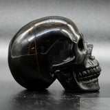 Blue and Gold Tigers Eye Skull