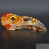 Carnelian Raven Skull