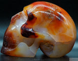 Carnelian Human Skull (Car14)