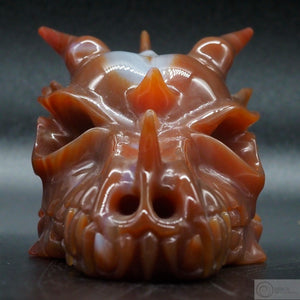 Carnelian Dragon Skull