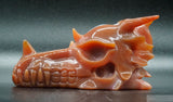 Carnelian Dragon Skull