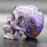 Charoite Human Skull