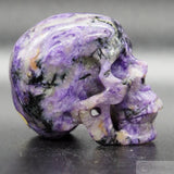 Charoite Human Skull