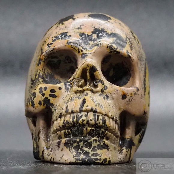 Chinese Paint Stone Human Skull (CP15)