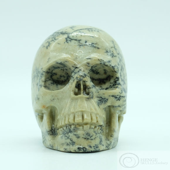 Chinese Paint Stone Human Skull